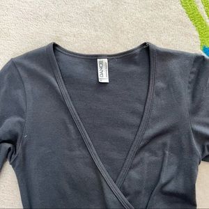 American Apparel long sleeve bodysuit, size XS